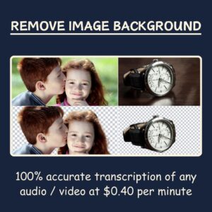 Remove Image Background ($5/15 Images)